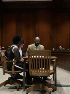 Teron testifies before the education committee