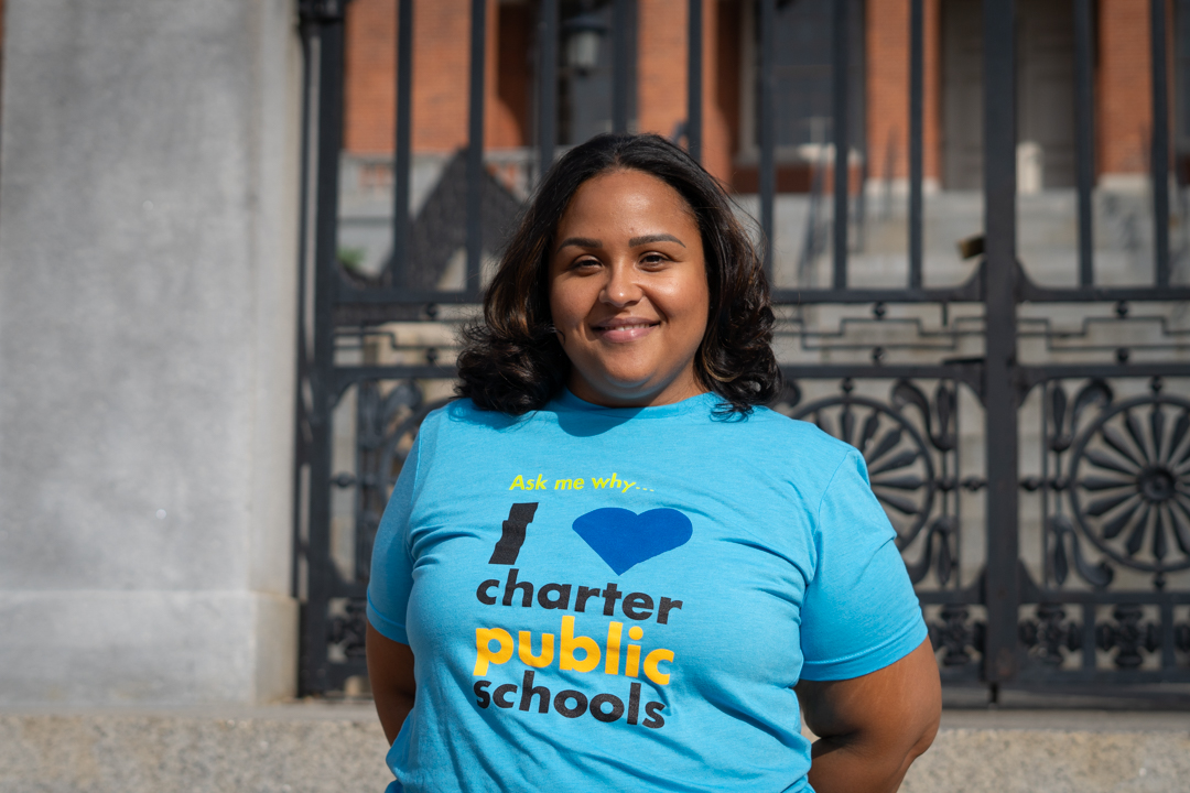Tamairi Rivera shares her charter public school experience before the committee