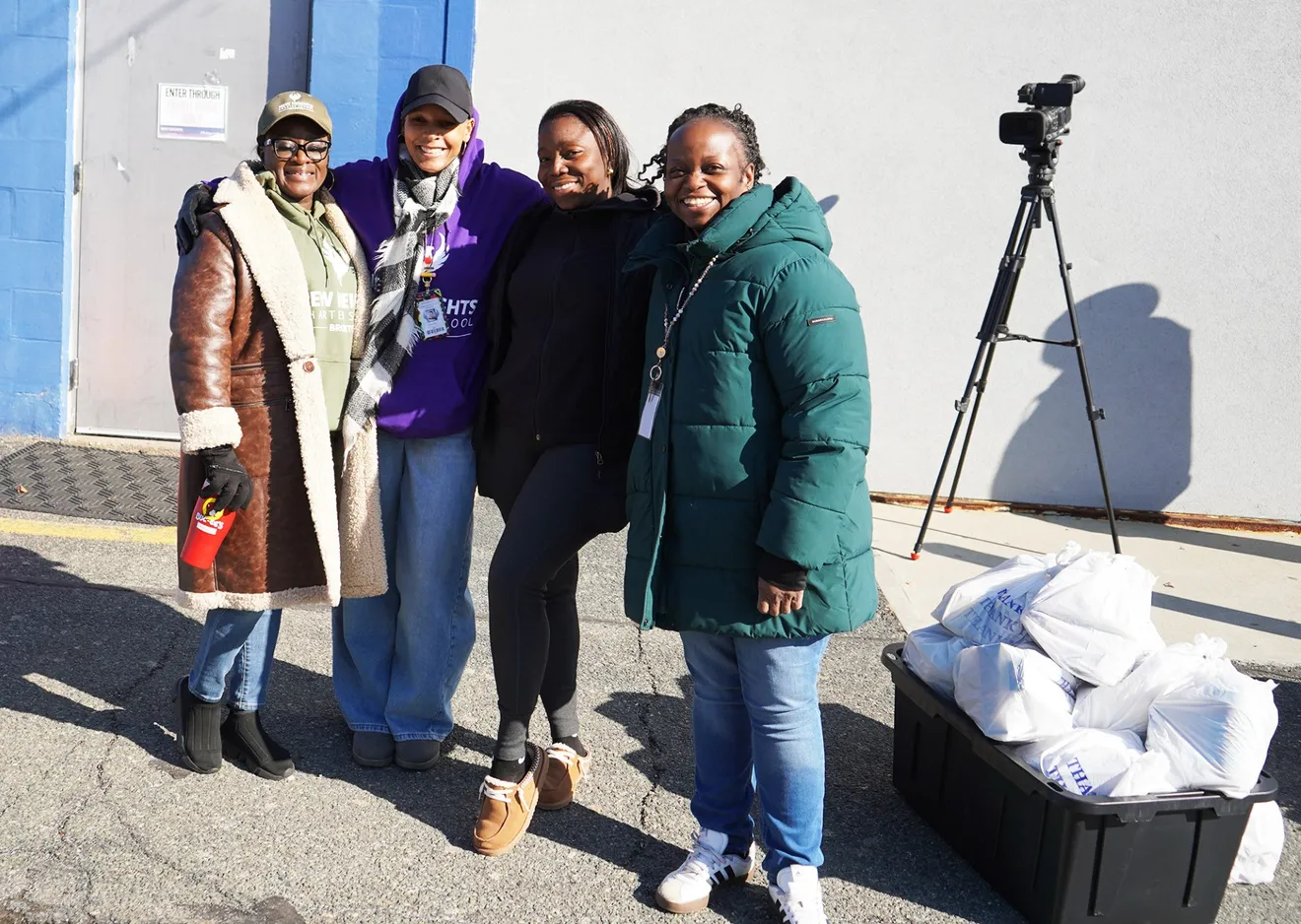 Brockton school helps families with free food